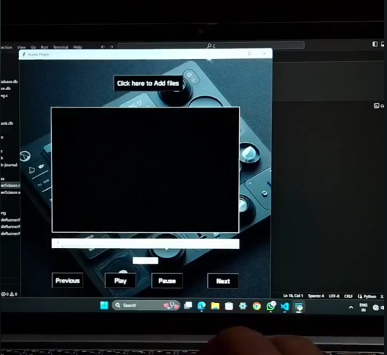 Audio Player using Python packages