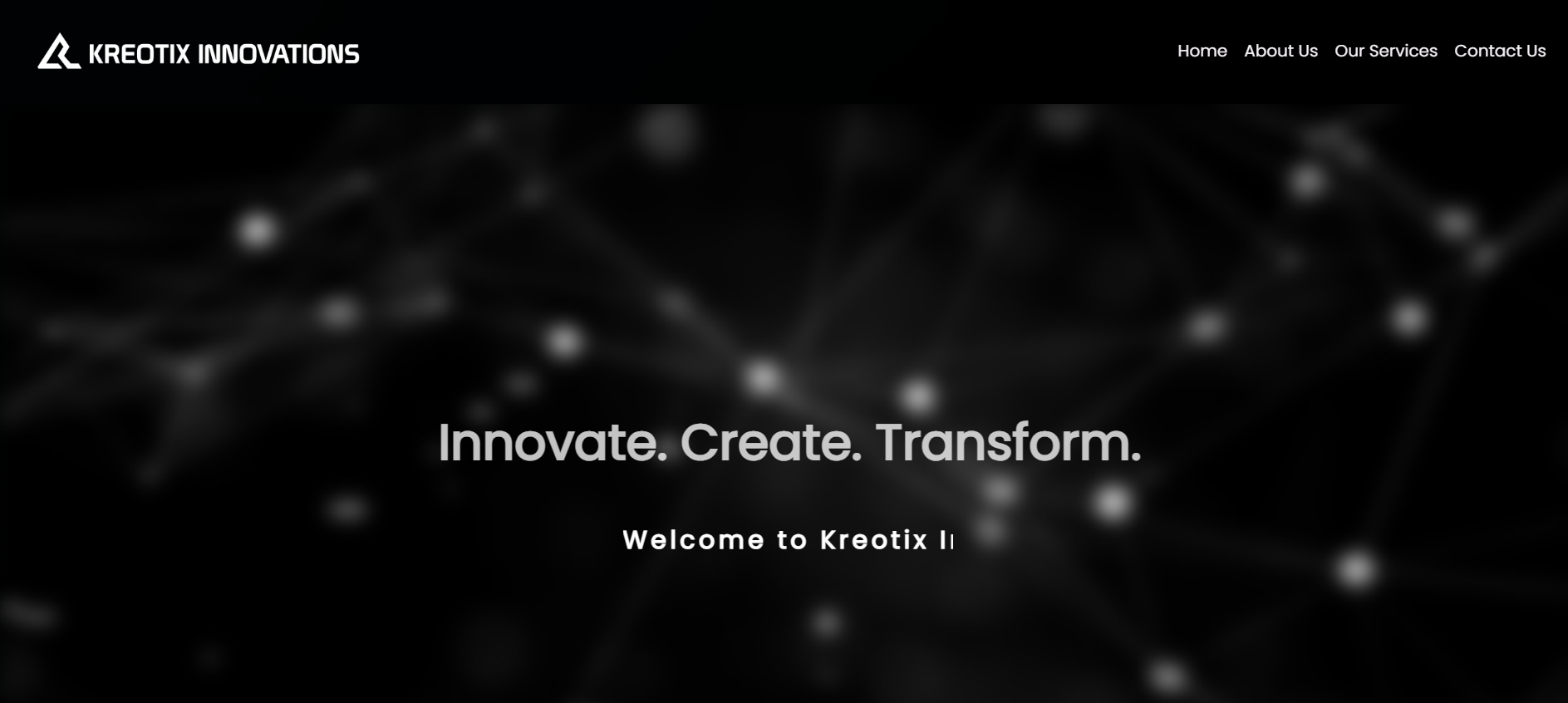 Website for Kreotix Innovations