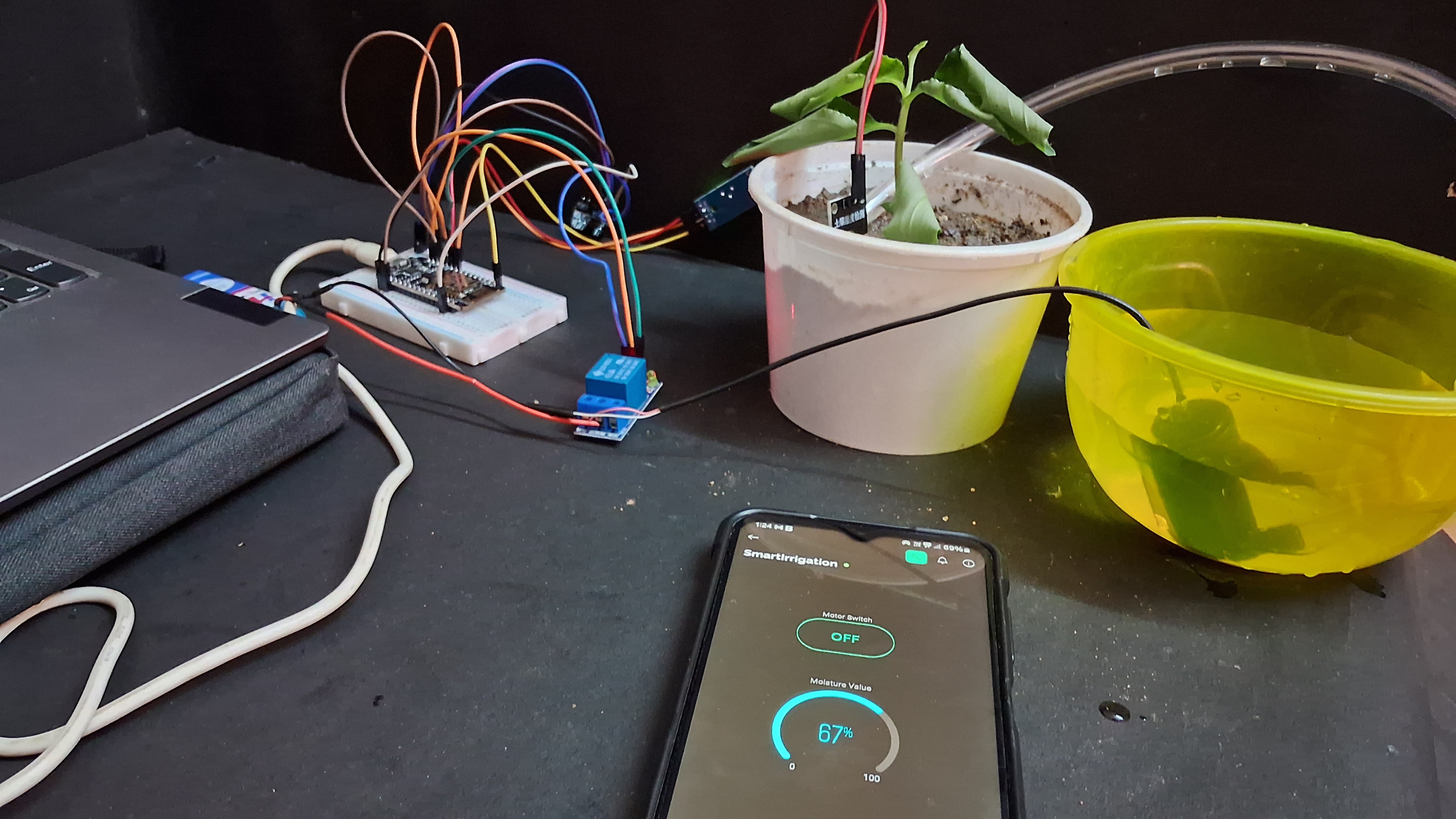 IoT based smart farming system with automated irrigation